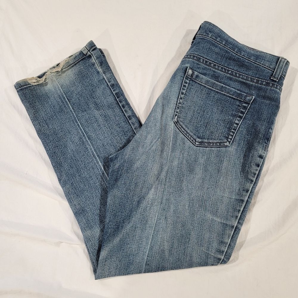 Style & Co Size 8PS Straight Leg Denim Blue Jeans